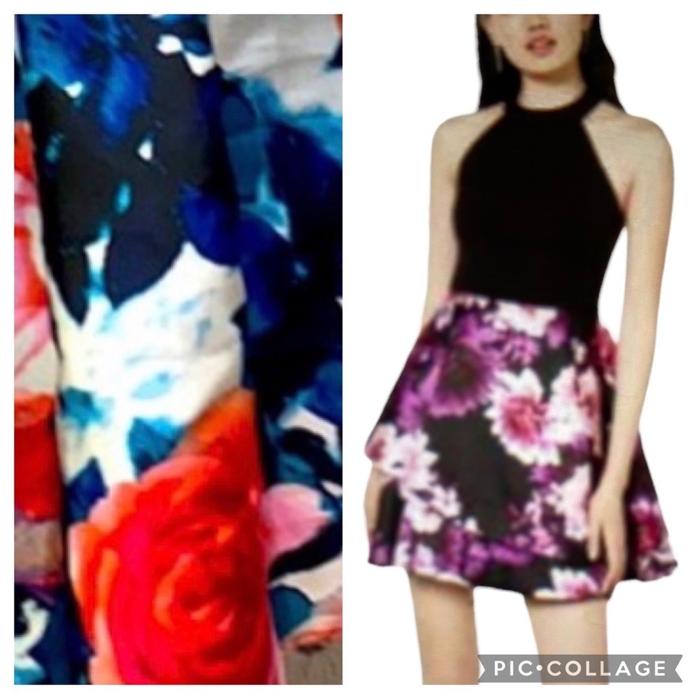 B. Darlin Light Scuba Top Floral Dress